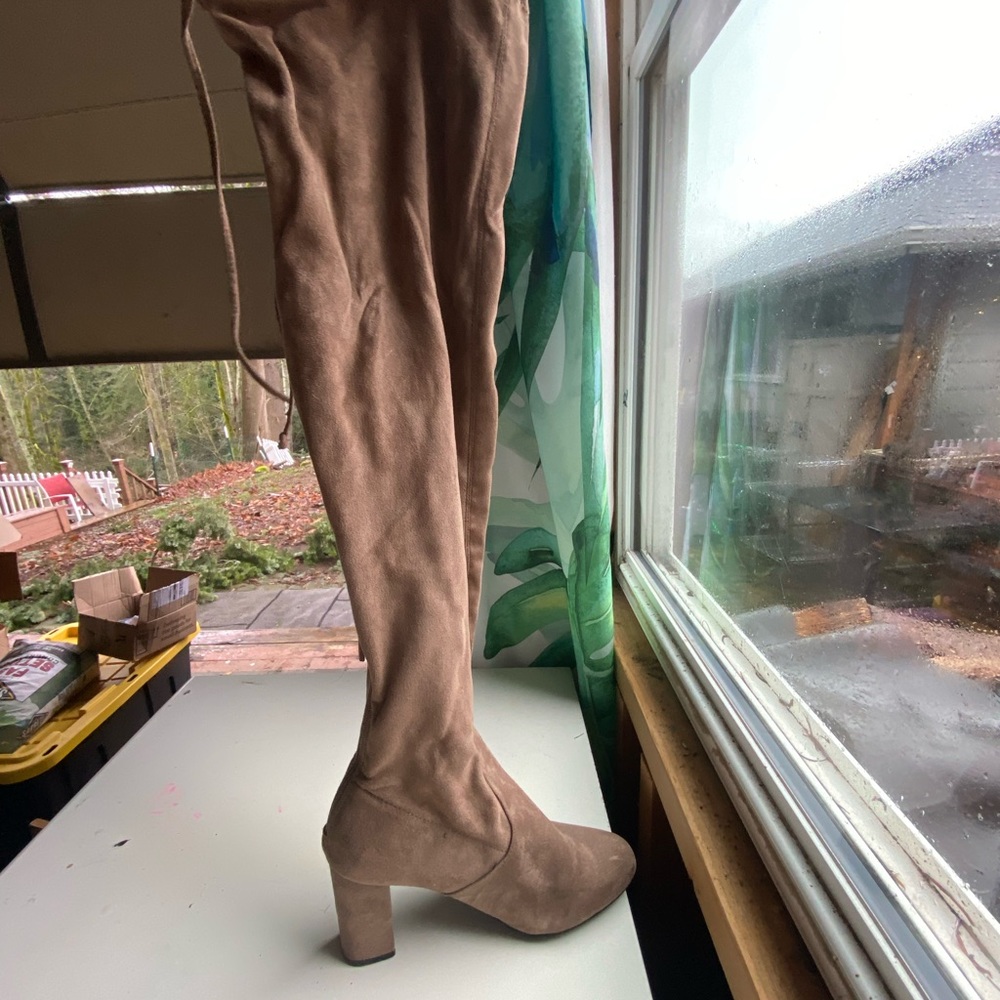 Suede Knee high boots